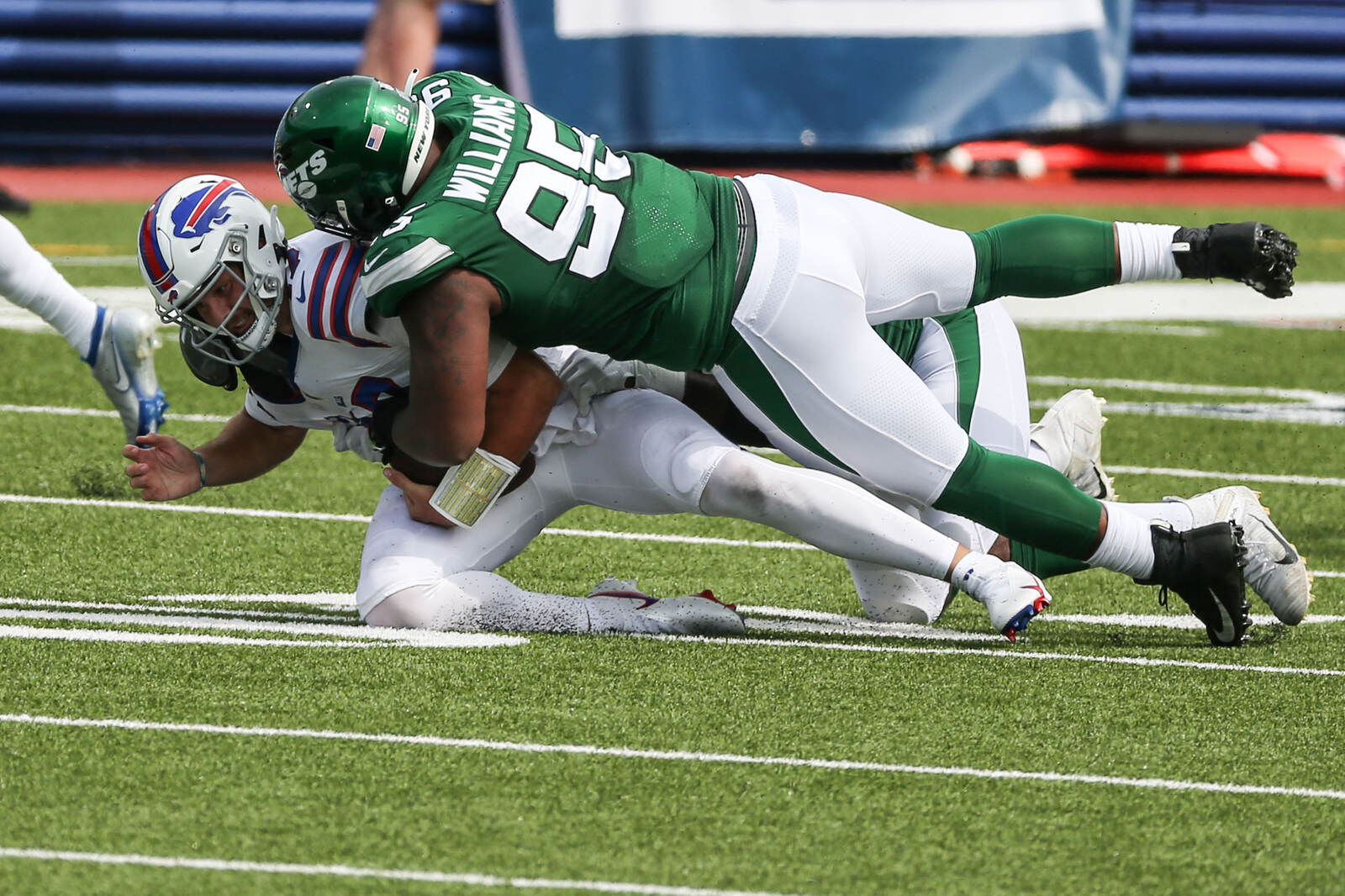 Allen sacked hard